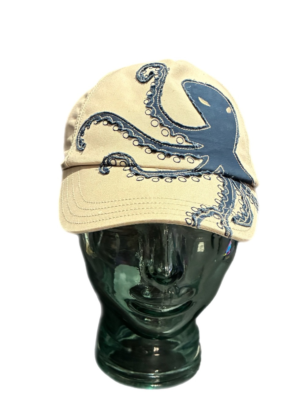 Gymboree Octopus Youth Kids Hat Size 8+ Adjustable Ball Cap Baseball Brown Blue